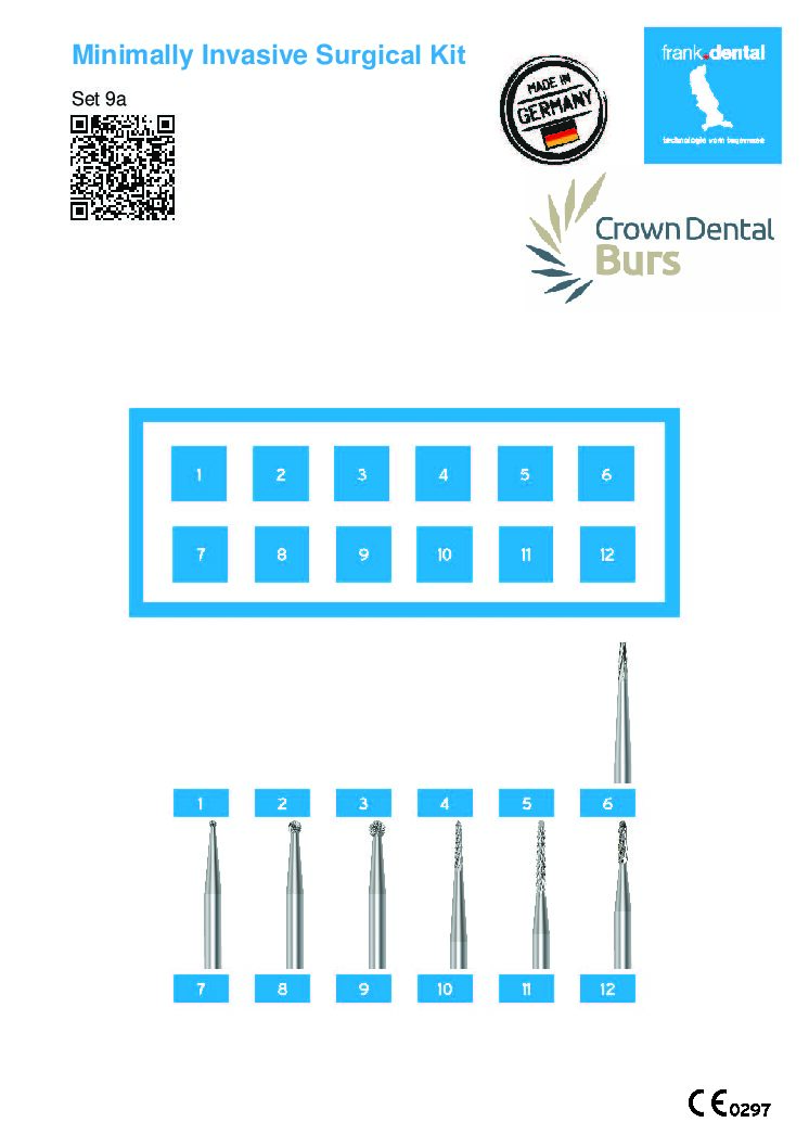 SET 9A Minimally Invasive Surgical Kit for the straight surgical handpiece