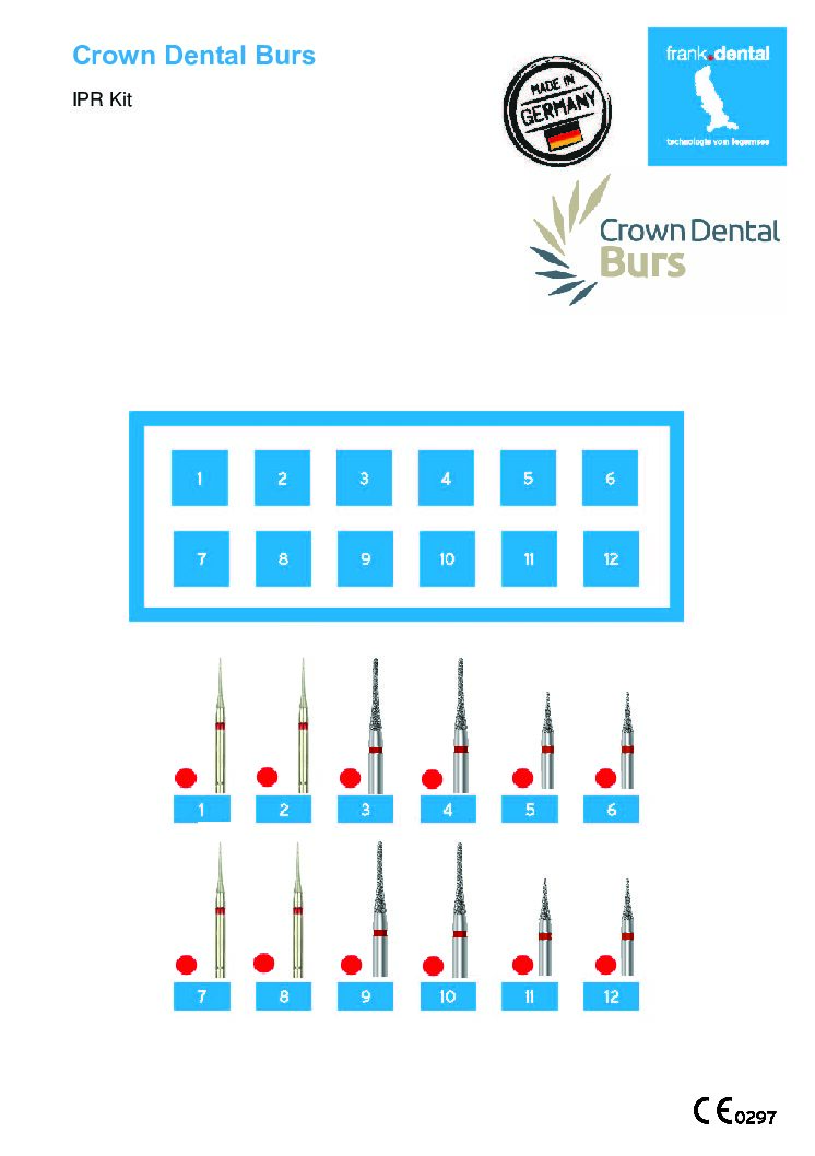 IPR KIT Crown Dental Burs IPR KIT