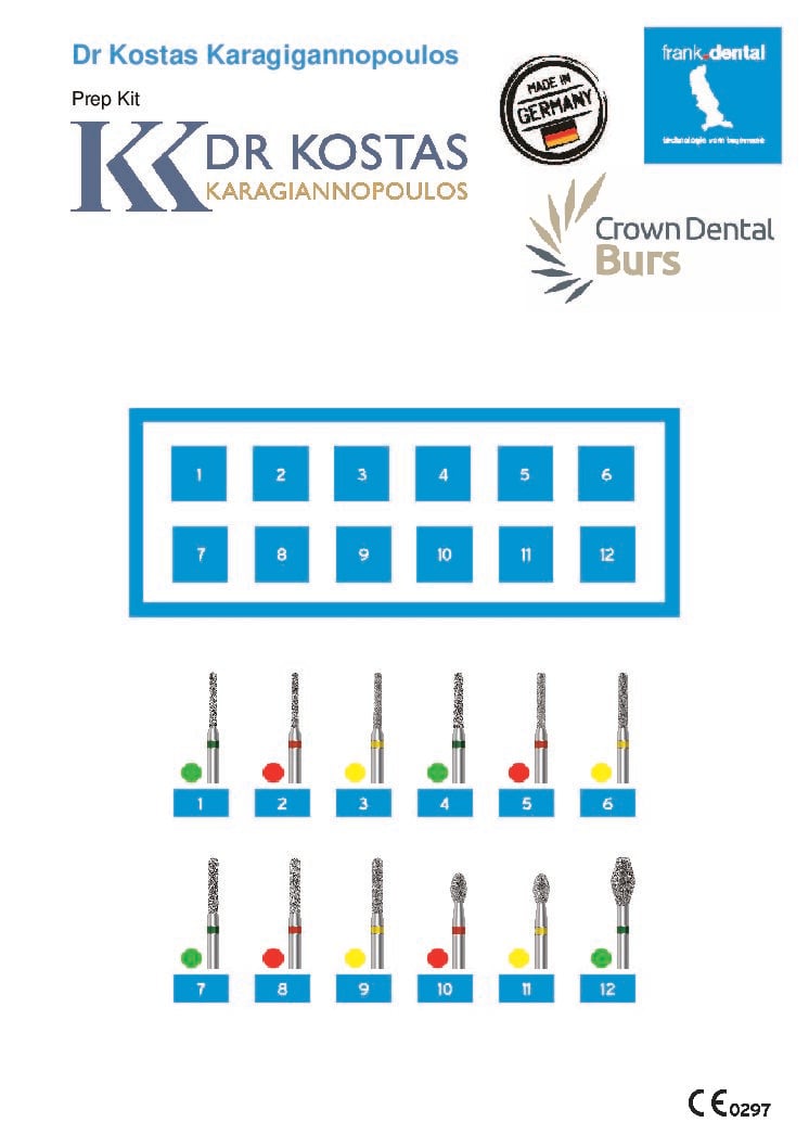 KOST-CRO Dr Kostas Karagigannopoulos Crown Preparation Kit